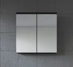 Badplaats Badkamerkast Toledo 60 Cm X 20 Cm X 60 Cm - Zwart - Spiegelkast Badkamer -Badkamer Producten Winkel 1200x1097 3