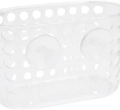 Douchebakje Transparant Met Zuignappen - 15.5 X 8 X 8 Cm - Inhoud 1 Liter - Badkamerspullen Bakjes - Badkamer Opbergbakjes / Organizers -Badkamer Producten Winkel 1200x1099 6