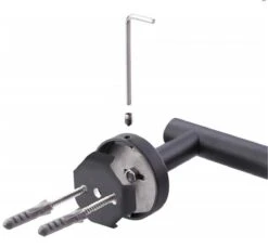 DesignX Toiletrolhouder Zwart - WC Rolhouder - Matte - Papier - Houder - Incl. Schroeven -Badkamer Producten Winkel 1200x1113 4