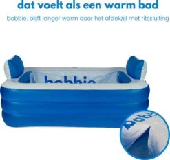 Bobbie. Blue - Opblaasbaar Ligbad Voor 2 Personen - Geschikt Voor Binnen En Buiten - Ijsbad - Zitbad - Zwembad - Badkamer - Bath Bucket -Badkamer Producten Winkel 1200x1131