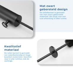 Homefy Toiletborstel Met Houder- Toiletborstel Zwart - Extra Hygiënisch - Inclusief Ophangsysteem - Zwart -Badkamer Producten Winkel 1200x1136 7