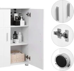 Nancy's Badkamerkast - Kolomkast - Badkamermeubel - Kast - Badkamermeubels -Badkamer Producten Winkel 1200x1140