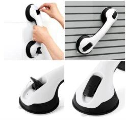 Merkloos 2x Anti Slip Zuig Handvat - Zuignap Handgreep Badkamer/Toilet - Badkamer Veiligheidsgreep - Handgreep Met Zuignappen - Badgreep - Krachtig En Verplaatsbaar - Trekvermogen Tot 50KG - 30cm -Badkamer Producten Winkel 1200x1141 3
