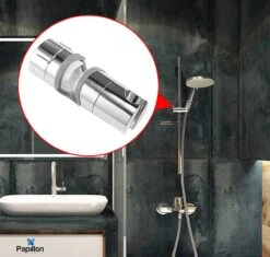 Merkloos Universeel Glijstuk - Chroom - 25 Mm - Handdouchehouder - Papillon -Badkamer Producten Winkel 1200x1142