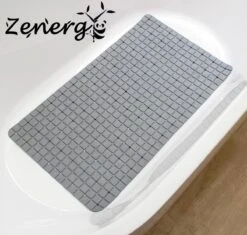 Zenergy Badmat - Antislipmat - Douchemat - Grijs - 70x40cm - Antislipmat Bad - Antislipmat Douche - Schimmelbestendig - Met Zuignappen - Wasbaar -Badkamer Producten Winkel 1200x1143 5