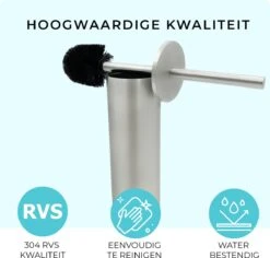 VDN Stainless Toiletborstel Met Houder - Toiletborstelhouder - Zilver - Wc Borstel Met Houder - RVS - Vrijstaand 10 VDN Stainless Toiletborstel Met Houder - Toiletborstelhouder - Zilver - Wc Borstel Met Houder - RVS - Vrijstaand -Badkamer Producten Winkel 1200x1146 6