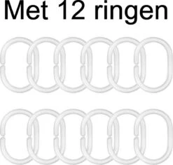 Ulticool Douchegordijn - Marmer Ombre Roze Geometrie - 180 X 200 Cm - Semi Transparant - Met 12 Ringen Wit - Anti Schimmel -Badkamer Producten Winkel 1200x1147 9