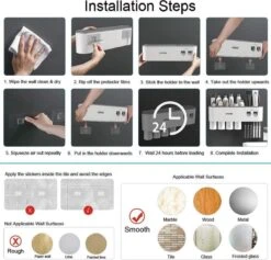 Tandenborstelhouder Badkamer - LB545 – Elektrische Tandenborstel Houder - Opbergbox - Tandenborstel - Automatische Tandpasta Knijper Dispenser - Badkamer Accessoires 9 Tandenborstelhouder Badkamer - LB545 – Elektrische Tandenborstel Houder - Opbergbox - Tandenborstel - Automatische Tandpasta Knijper Dispenser - Badkamer Accessoires -Badkamer Producten Winkel 1200x1150 7