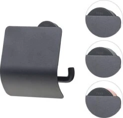 Tiger Urban Toiletaccessoireset - Toiletborstel Met Houder - Toiletrolhouder Met Klep - Handdoekhaak - Zwart -Badkamer Producten Winkel 1200x1151 5