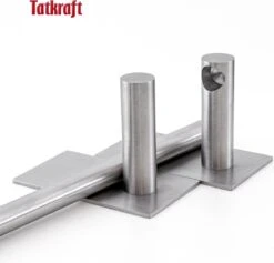 Tatkraft John - Zelkflevende Handdoekstang - Vaatdoek/Keukengerei/Handdoeken Stang Houder Rek Handdoekenrek Muur Steun - Wand Ophangsysteem Voor In De Keuken/Badkamer/Keukenkast - Handdoekrek Handdoekenstang - Zonder Boren - Geborsteld RVS - 40CM -Badkamer Producten Winkel 1200x1152 12