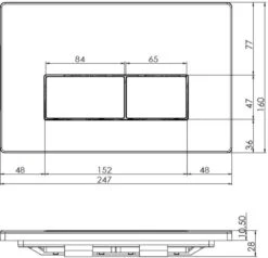 Konig - Bedieningspaneel - Toilet - Mat Zwart - Geberit UP320/UP720 -Badkamer Producten Winkel 1200x1155 15
