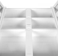 Jago - Afsluitbare XXL Medicijnkast Met 11 Vakken/Compartimenten - Staal - 2 Deuren - 53x53x20 Cm - Wit -Badkamer Producten Winkel 1200x1155 9