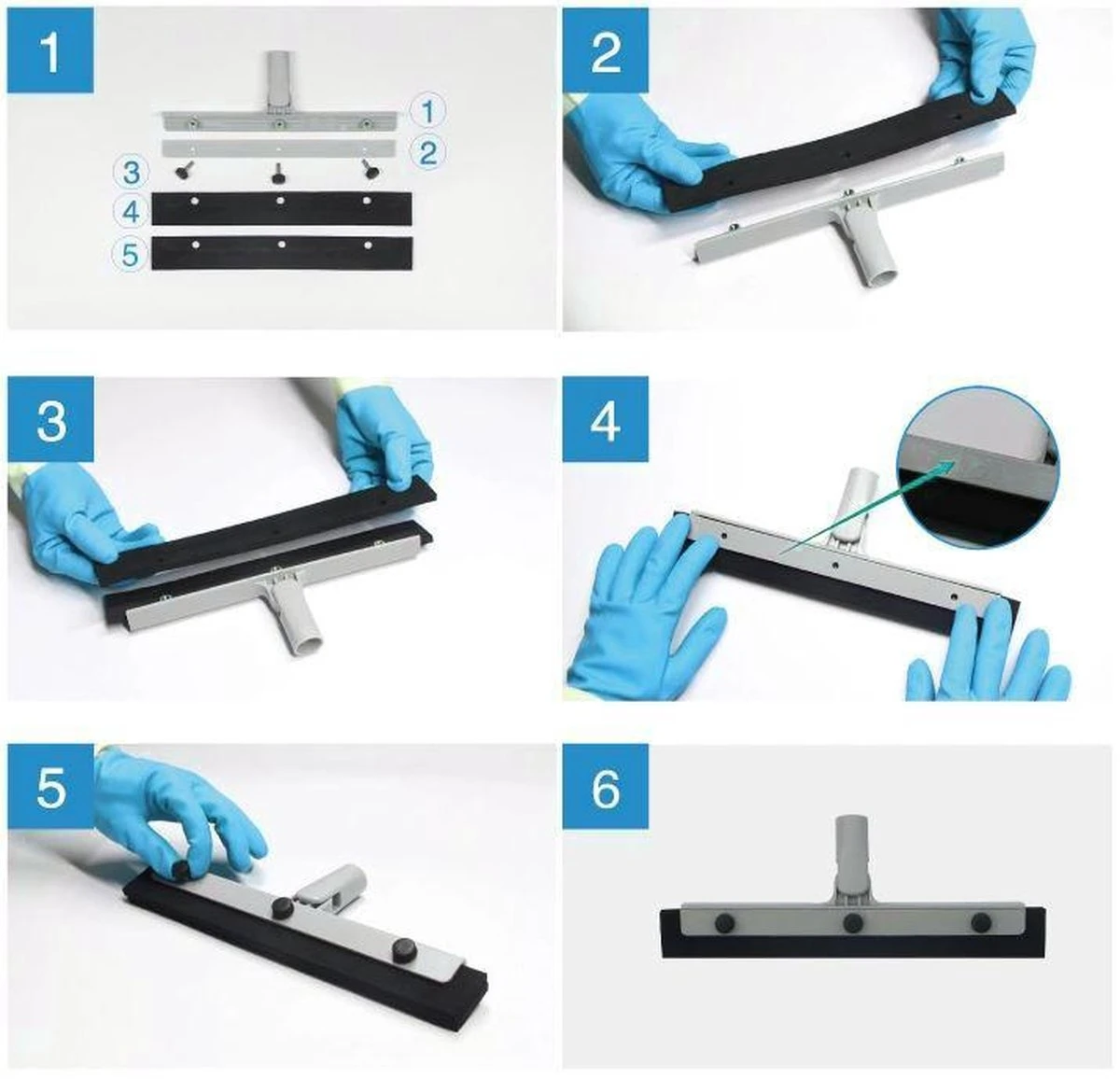 Vitamo™ Premium 2-in-1 Badkamer Vloerwisser Lang Met Ophangsysteem - Douchewisser Met Afdraaibare Wisser - Raamwisser - 180° Draaiend - Uitschuifbaar 70/125 CM - Grijs 11 Vitamo™ Premium 2-in-1 Badkamer Vloerwisser Lang Met Ophangsysteem - Douchewisser Met Afdraaibare Wisser - Raamwisser - 180° Draaiend - Uitschuifbaar 70/125 CM - Grijs - Afbeelding 9