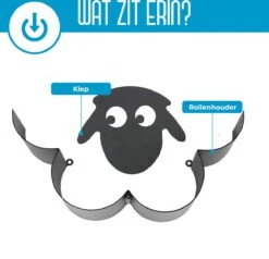 Schaap Toiletrolhouder| Extensso® | - Wc Rolhouder - Wc Rolhouder Zwart - Wc Rolhouder Staand - Wc Rolhouder Zonder Boren - Toiletrolhouder Staand - Zonder Boren - Toiletrolstandaard - Kerst Cadeau - Cadeautjes -Badkamer Producten Winkel 1200x1157 8