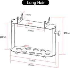 Houder Voor Dyson Airwrap (lange Versie) - Geschikt Voor 8 Accessoires - Passend Voor Dyson Airwrap Complete Long Multistyler - Zwart -Badkamer Producten Winkel 1200x1159 13