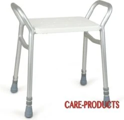 Douchekruk Aluminium In Hoogte Verstelbaar - Zelfde Als Ziekenhuis - Max 160 Kg - Hoge Handgrepen