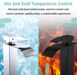 Wastafelkraan - Kranen Badkamer - Wastafelmengkraan - Mengkraan Wastafel - Zwart -Badkamer Producten Winkel 1200x1166 4