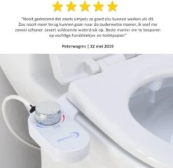 Bidet Handdouche Toilet Sproeier Shattaf Sprayer WC Papier Besparend - Enkel Spray Koud Water - Badkamer Accessoires - Freshole® -Badkamer Producten Winkel 1200x1167 12