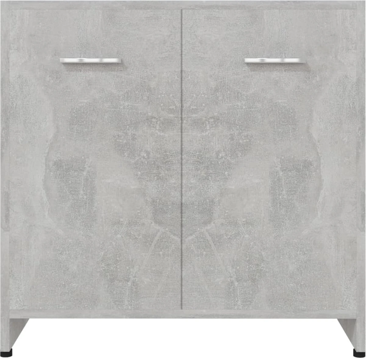 VidaXL Badkamerkast 60x33x61 Cm Spaanplaat Betongrijs 4 VidaXL Badkamerkast 60x33x61 Cm Spaanplaat Betongrijs - Afbeelding 2