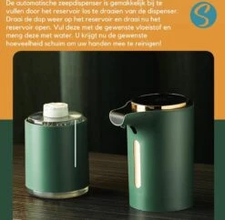 Green Lush Comfort - Automatische Zeepdispenser Voor Desinfecterende Gel - Desinfectie Dispenser - No Touch Zeep Pomp - Handsfree Zeeppomp Elektrisch - Sensor - Hygiënisch - Keuken - Badkamer - Toilet -Badkamer Producten Winkel 1200x1176 11