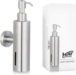 VDN Stainless Zeeppompje - Zeepdispenser Wandmontage - Zilver - Hangend - RVS -Badkamer Producten Winkel 1200x1177 11