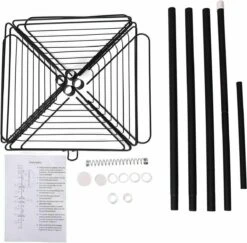 SensaHome Telescopisch Douche Rek Met 4 Lagen - Verstelbaar Bad / Douche Hoekrek Opbergrek - Uitschuifbaar Van 145-250 Cm - Zwart -Badkamer Producten Winkel 1200x1181 4