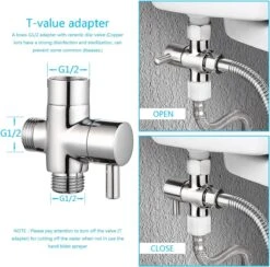 BetterSells® Bidet Handdoucheset - Shattaf - Bidet Sproeier Uit Geborsteld RVS - Inclusief Slang, T-stuk & Wandhouder 17 BetterSells® Bidet Handdoucheset - Shattaf - Bidet Sproeier Uit Geborsteld RVS - Inclusief Slang, T-stuk & Wandhouder -Badkamer Producten Winkel 1200x1183 4