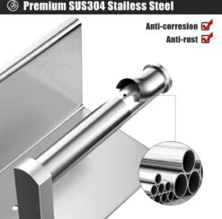 BOTC Toiletrolhouder Met Handdoekhaakjes - Toiletrolhouder - Toiletrolhouder - Zelfklevend / Boren / Zonder Boren - RVS - Zliver -Badkamer Producten Winkel 1200x1184 3