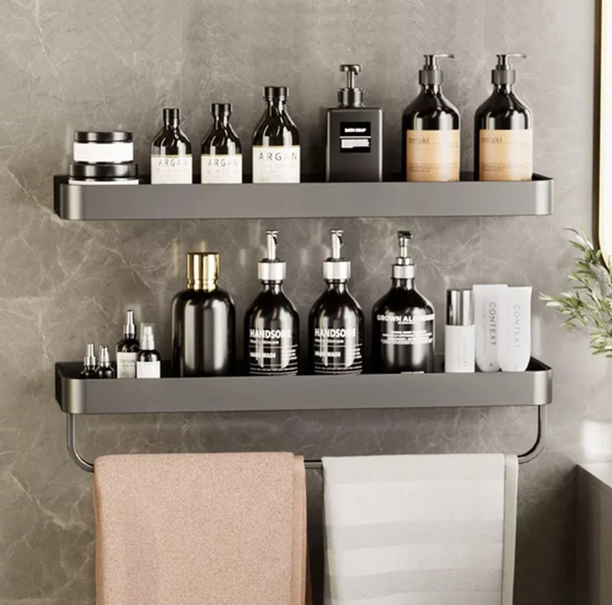 Merkloos Doucherek Zonder Boren 2x 30 Cm – Doucherek – Doucherek Hangend – Badkamerrek – Zonder Boren – IP68 Waterdicht – 4KG Draagkracht – Zwart RVS 17 Merkloos Doucherek Zonder Boren 2x 30 Cm – Doucherek – Doucherek Hangend – Badkamerrek – Zonder Boren – IP68 Waterdicht – 4KG Draagkracht – Zwart RVS - Afbeelding 15