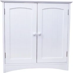 Wastafelkast - Badkamermeubel Met Uitsparing - 60 X 60 X 30 Cm - Wit - Badkamerkast -Badkamer Producten Winkel 1200x1188 6