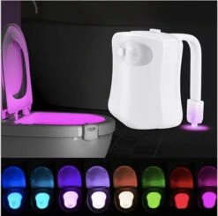 Toiletpotverlichting · Toiletpot · Verlichting · LED · WC · Toilet Lamp · Nachtlamp Verlichting Met Bewegingssensor · Multicolor · 8 Kleuren