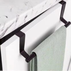 Handdoekstang VALI - 23cm - ZWART (keukenrekje - Handdoekhouder - Handdoekstang - Kastdeur Handdoekrek - Keukenkast Deur Handdoek/Vaatdoek Houder - Deurhanger - Deurhaak Keuken) -Badkamer Producten Winkel 1200x1193 16