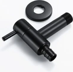 Merkloos Kraan - Rvs Mat Zwarte Buiten Kraan - Met Opzet Stukken - Kraan - Mat Zwart - Buiten Kraan - Zwarte Tapkraan - Wandmontage - Wasmachine Tapkraan - Bad - Wc - Voor Tuin Badkamer Keuken - -Badkamer Producten Winkel 1200x1194 11