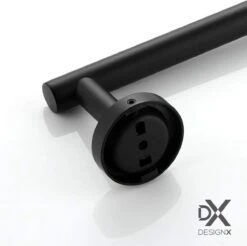 DesignX Toiletrolhouder Zwart - WC Rolhouder - Matte - Papier - Houder - Incl. Schroeven -Badkamer Producten Winkel 1200x1195 18