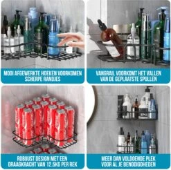 Strex Doucherek Hoekvorm - 2 Stuks - Bevestigen Zonder Boren Of Schroeven 18 Strex Doucherek Hoekvorm - 2 Stuks - Bevestigen Zonder Boren Of Schroeven -Badkamer Producten Winkel 1200x1196 20