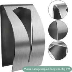 RVS Handdoekhouder 2 Stuks - Zelfklevend - Design Handdoek / Theedoek Klem - Handdoek Klem - Handdoek Haak -Badkamer Producten Winkel 1200x1197 24