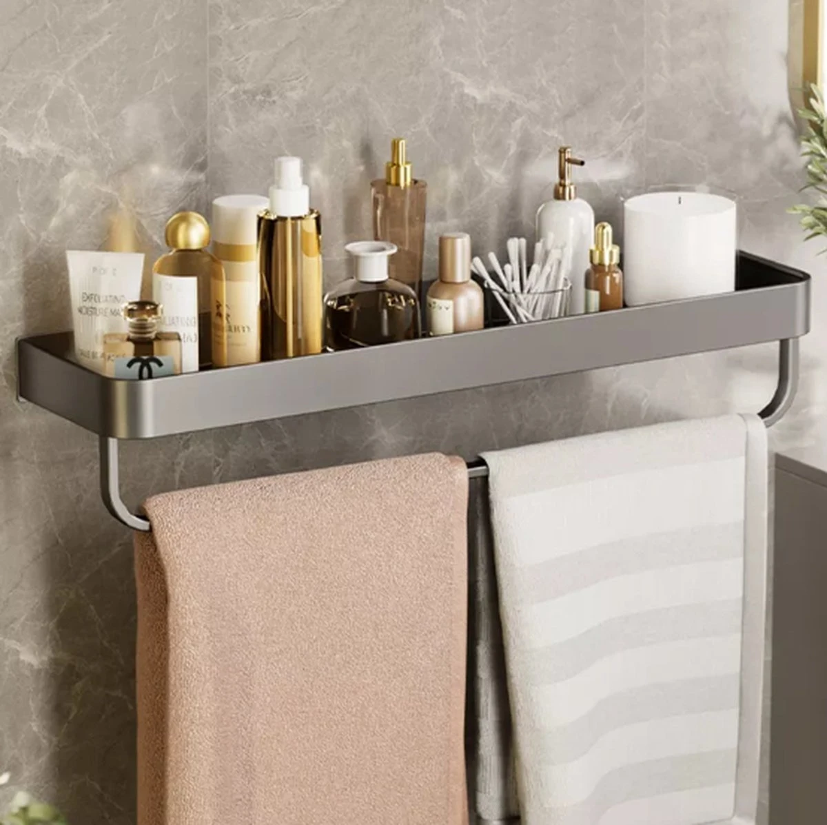 Merkloos Doucherek Zonder Boren 2x 30 Cm – Doucherek – Doucherek Hangend – Badkamerrek – Zonder Boren – IP68 Waterdicht – 4KG Draagkracht – Zwart RVS 16 Merkloos Doucherek Zonder Boren 2x 30 Cm – Doucherek – Doucherek Hangend – Badkamerrek – Zonder Boren – IP68 Waterdicht – 4KG Draagkracht – Zwart RVS - Afbeelding 14