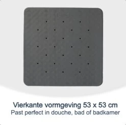 Douchemat Antislip Grijs - 53 X 53 Cm - Antislipmat Douche - Badmat -Badkamer Producten Winkel 1200x1197 6