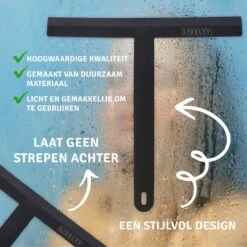 LIVELYY - Professionele Douchewisser - Raamwisser - Douche Trekker - Douchewissers - Zwart -Badkamer Producten Winkel 1200x1199 15