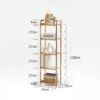 SensaHome Badkamerrek - Bamboe Design – Badkamerkast Met 5 Planken -Badkamer Producten Winkel 1200x1200 1007