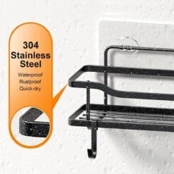 Merkloos RVS Doucherek - Badkamerrekken - Badkamerrek Zonder Boren - Shower Rack - Zelfklevend Doucherek - Doucherek Zonder Boren - Badkamer Accessoires - 2 Stuks -Badkamer Producten Winkel 1200x1200 1018
