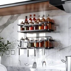 Merkloos RVS Doucherek - Badkamerrekken - Badkamerrek Zonder Boren - Shower Rack - Zelfklevend Doucherek - Doucherek Zonder Boren - Badkamer Accessoires - 2 Stuks -Badkamer Producten Winkel 1200x1200 1019