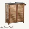 Merkloos Halmstad - Wastafel Onderkast - Wastafelmeubel - Badkamerkast - Met Handoekhouder - Acacia - H70 X B66 X D30 -Badkamer Producten Winkel 1200x1200 1048