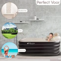 HBKS Lifestyle Bad – Opblaasbaar Ligbad – Bath Bucket – Zitbad Voor Volwassenen - Ijsbad Wim Hof Methode - Badkuip – Ice Bath – Zwart -Badkamer Producten Winkel 1200x1200 105