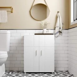 Nancy's Badkamerkast - Kolomkast - Badkamermeubel - Kast - Badkamermeubels -Badkamer Producten Winkel 1200x1200 1090