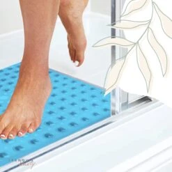 TranquilBeauty Vierkante Blauwe Douchemat, 53x53 Cm, Antislip, Machinewasbaar, Douchematten Met Antislip Zuignappen Voor Kinderen En Ouderen -Badkamer Producten Winkel 1200x1200 1189