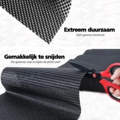 SWILIX ® Antislipmat Voor Kasten En Lades, Douchemat - Badkamermat - Badmat, Dienblad, Vloer - 4 Meter Rol - Anti Slip Mat - 400 X 30 Cm - Zwart -Badkamer Producten Winkel 1200x1200 1197