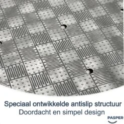 Douchemat Antislip Grijs - 53 X 53 Cm - Antislipmat Douche - Badmat -Badkamer Producten Winkel 1200x1200 1203