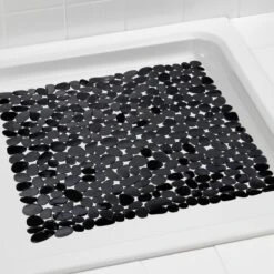 WENKO Anti-slip Douchemat Paradise 54x54cm Zwart - Antislipmat -Badkamer Producten Winkel 1200x1200 1206