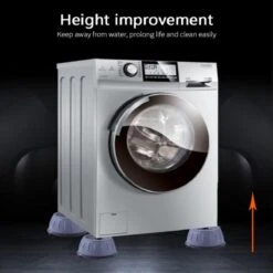 Wasmachine Demper – Trillingsdemper – Anti Slip – Schokdemper – Anti Tril – Wasmachine Voetjes – Vibratiedempers – Verhoger – 4 Stuks - Grijs -Badkamer Producten Winkel 1200x1200 1214